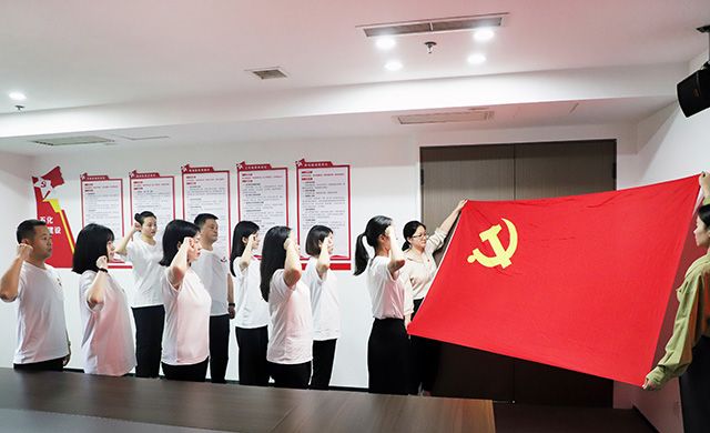 誓言铿锵，初心如磐！芙蓉北路街道2024年新发展党员集中宣誓仪式在东方金典集团举行