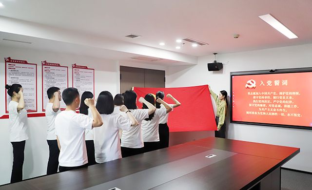誓言铿锵，初心如磐！芙蓉北路街道2024年新发展党员集中宣誓仪式在东方金典集团举行